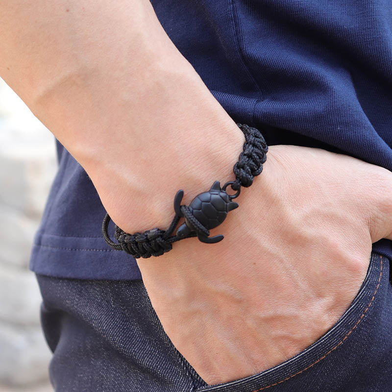 Hand Braided 2mm Paracord Sea Turtle Survival Bracelets – Ocean